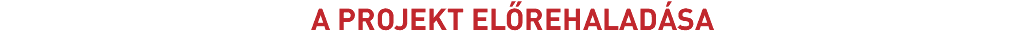 A PROJEKT ELŐREHALADÁSA